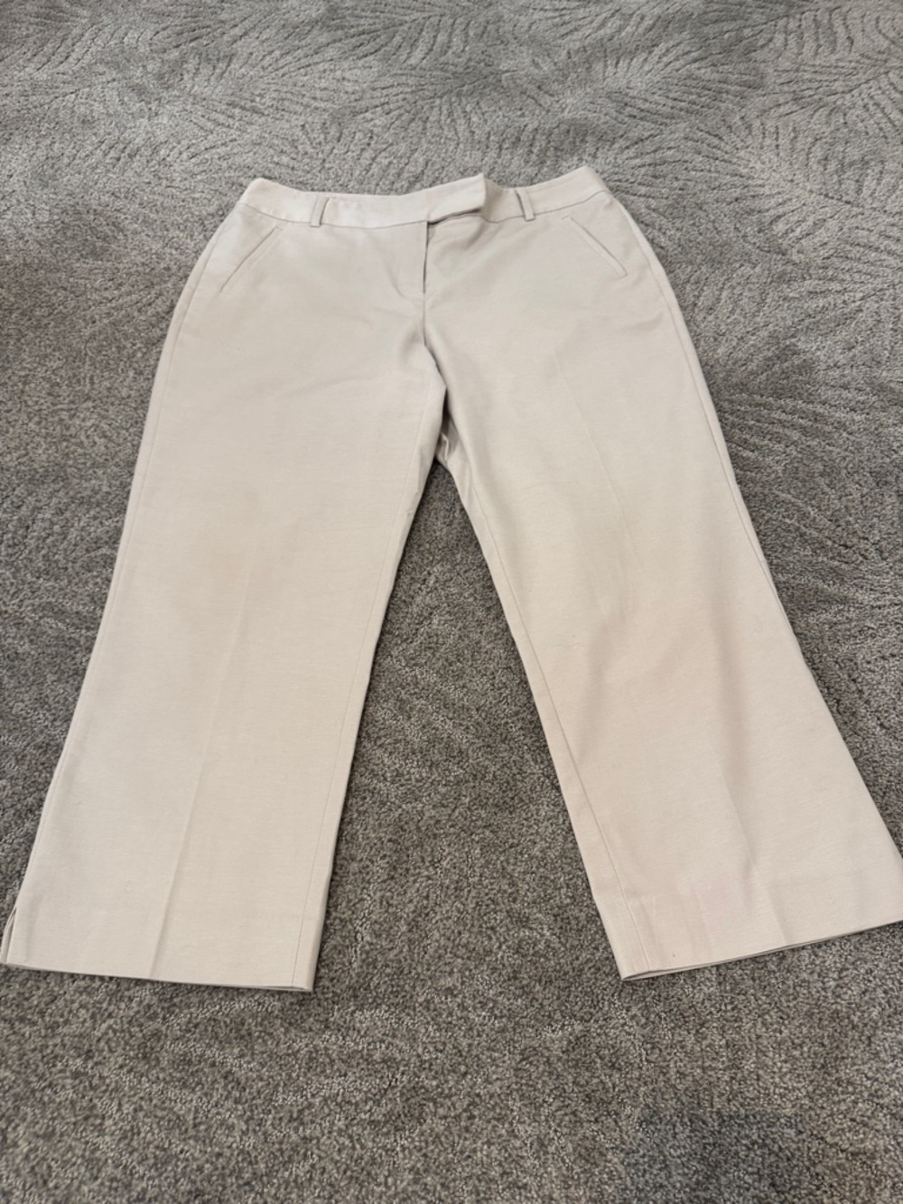 Charter Club Beige Wide-Leg Pants